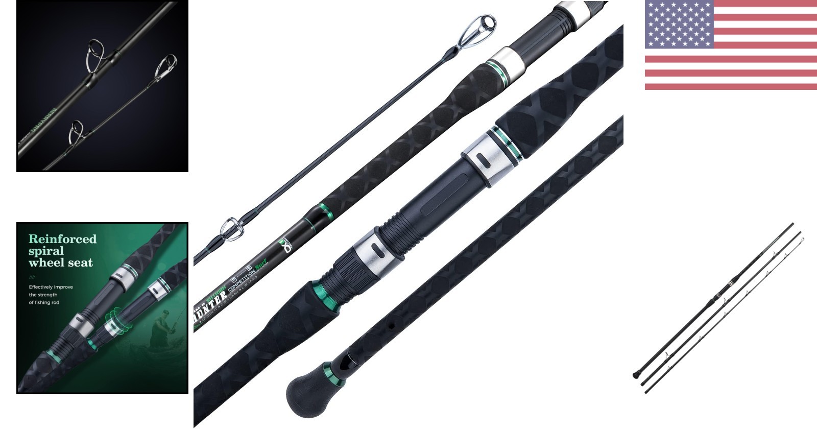 Ultra-Light 10′ IM8 Carbon Fishing Rod – Smooth Casting and High Sensitivity