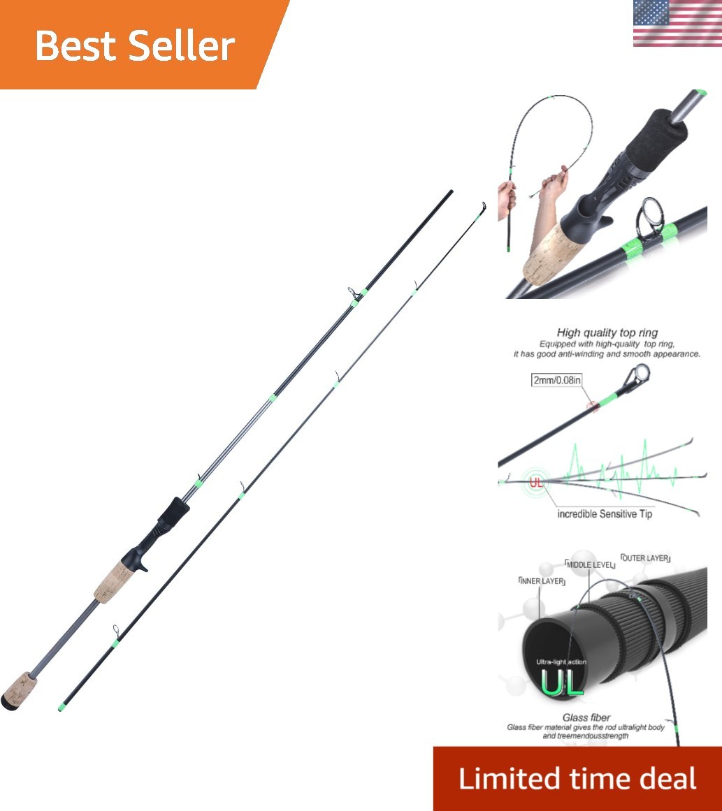 Durable 5.9ft Fishing Rod – Highly Sensitive Design for Seamless Fish Detection