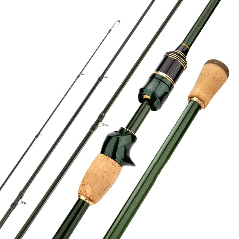 Portable Telescopic 1.83M -2.4M Carbon Fiber Spinning Casting Pole Fishing Rods