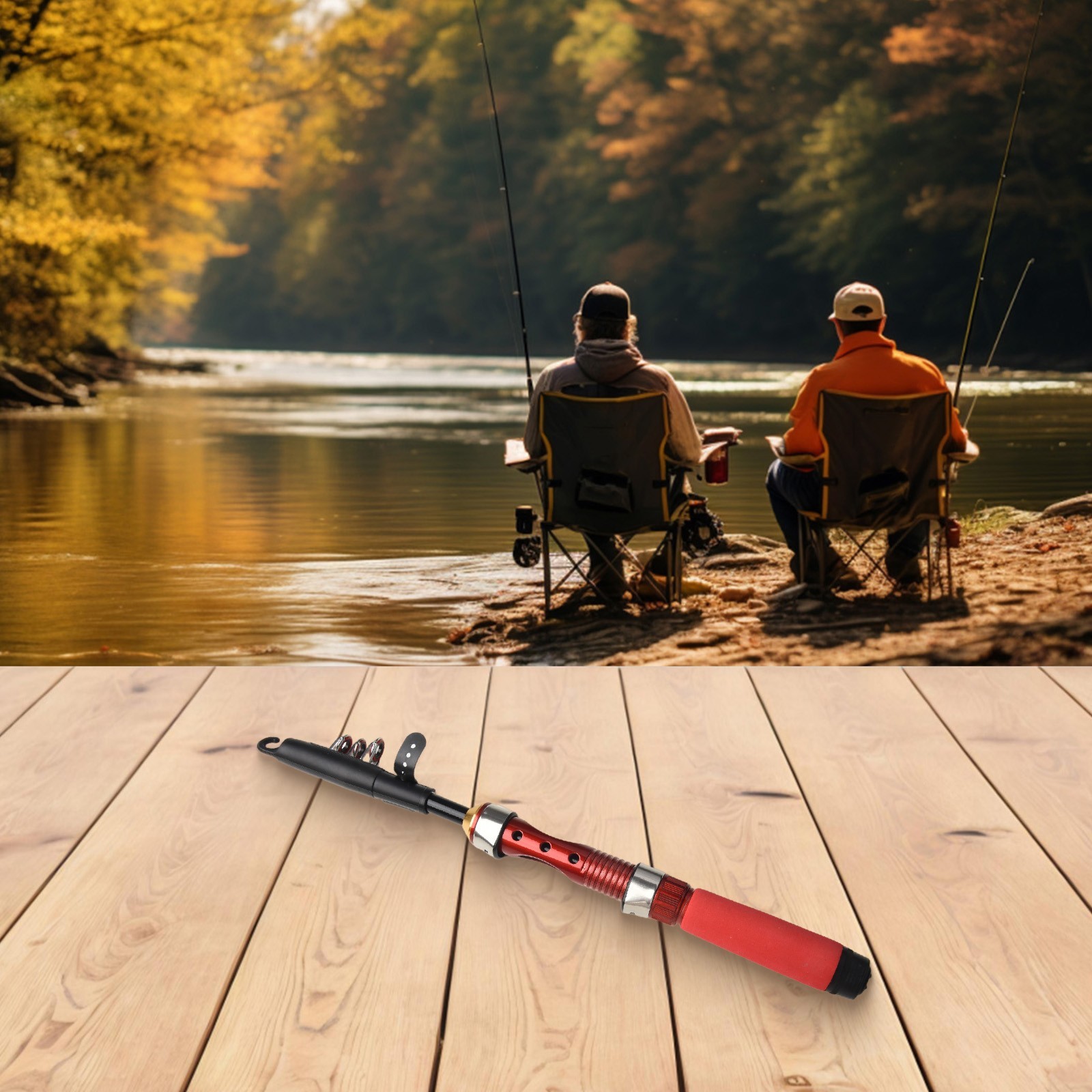 New Material for ultra short Telescopic Fishing Rod for Outdoor Activities