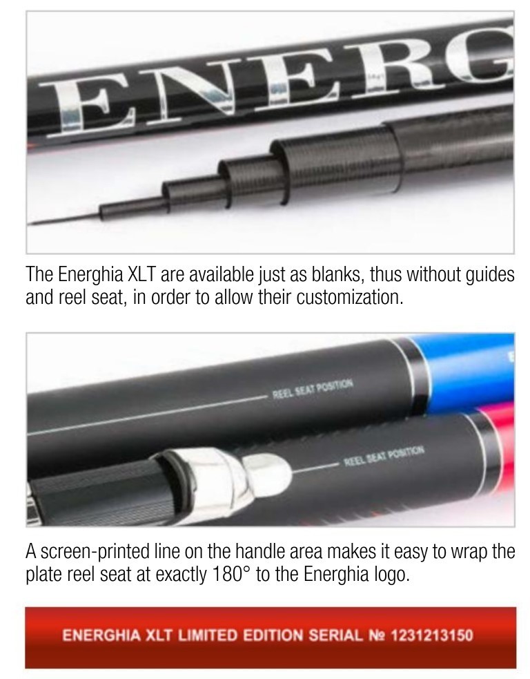 Trabucco highest quality Energhia XLT 6.0m bolognese rod plus guide set 190g wt