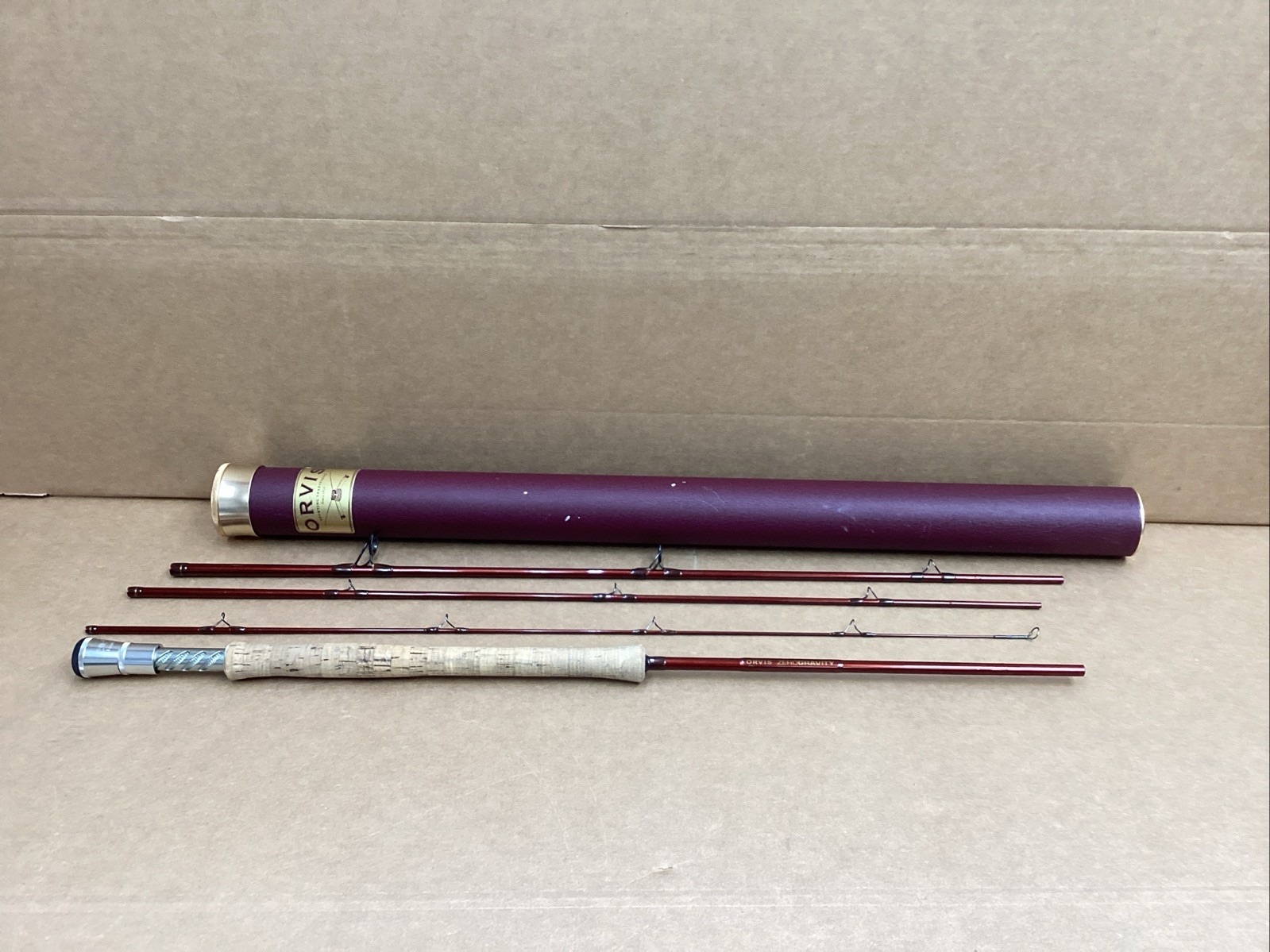 Orvis Zero Gravity 4 piece Tip Flex 9.5′ Line #11 Trout Fly Rod With Tube Superb