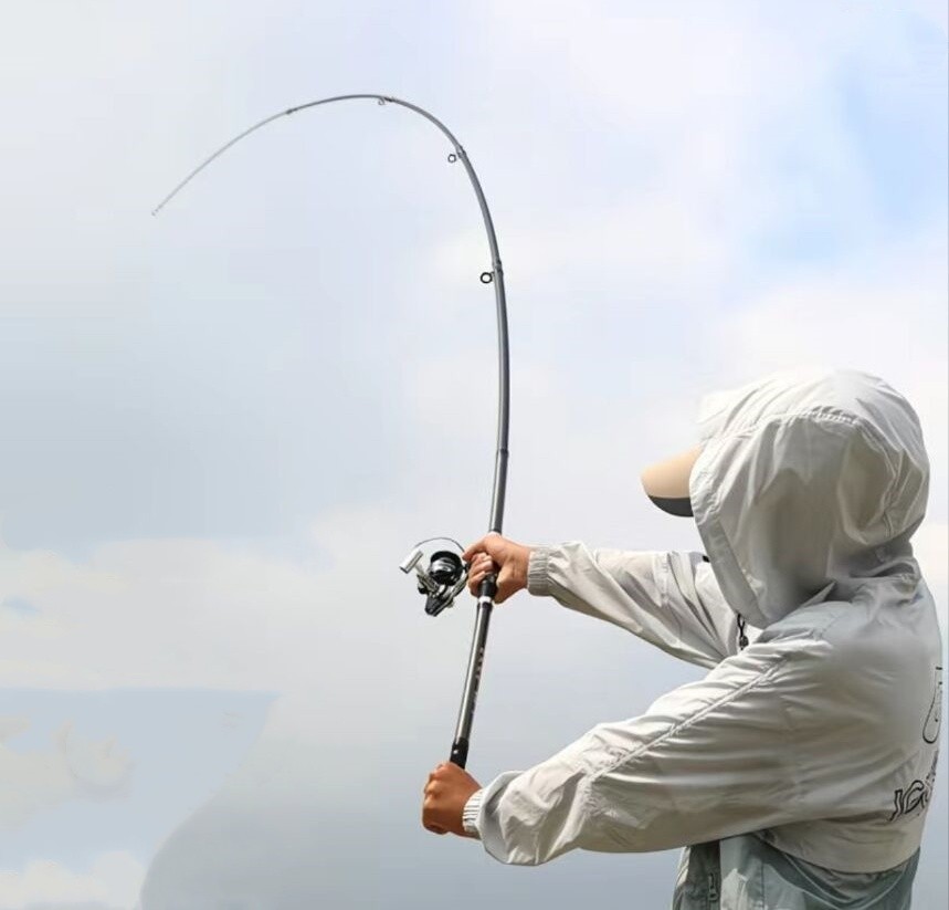 Telescopic Fishing Rod 9′ 10′ Carbon Fiber Rod Saltwater Long Cast Fishing Rod
