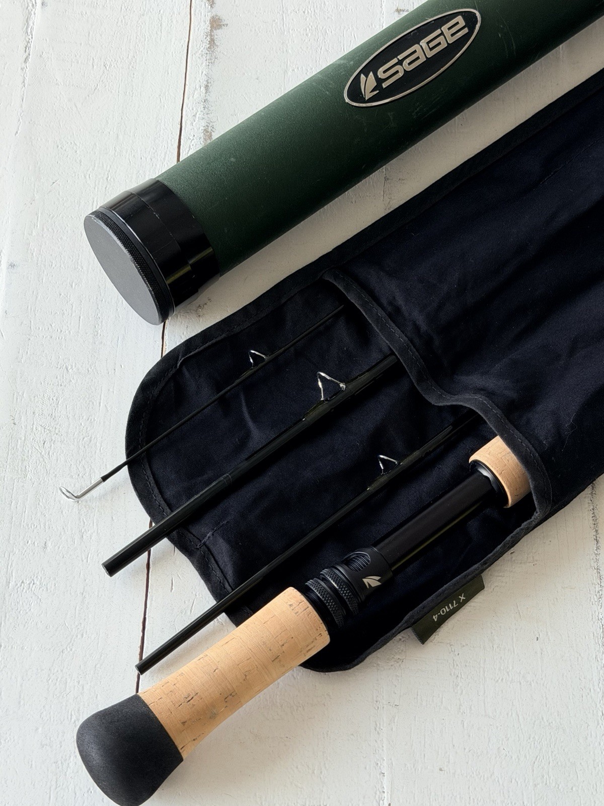 **BEAUTIFUL** 🔥 SAGE X 7wt. 11’ft~4pc Switch/Spey Flyrod🔥~LEGENDARY~🔥