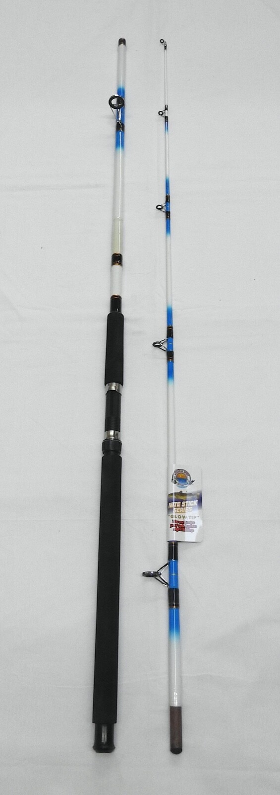Classic Nite Stick Catfish Spinning Rod 10′ 2PC Glow Tip Blue
