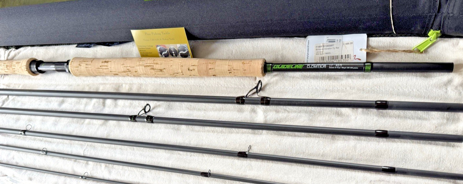 Guideline Elevation 13 Foot #8/9 6 Piece Travel Salmon Fly Rod with Bag & Tube