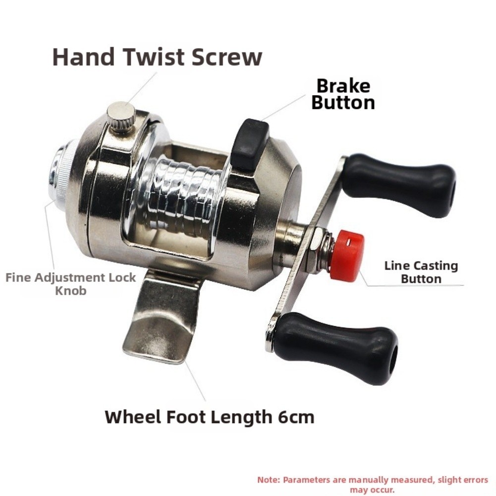For Mini Lure Fishing Reel Metal Frame for Ice Fishing and Freshwater Fishing
