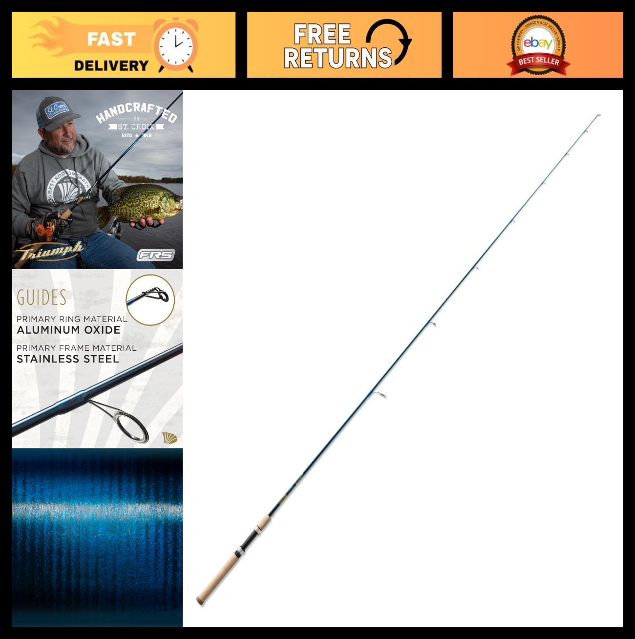 Durable Sensitive Spinning Rod – High Power Performance, Ideal for Anglers