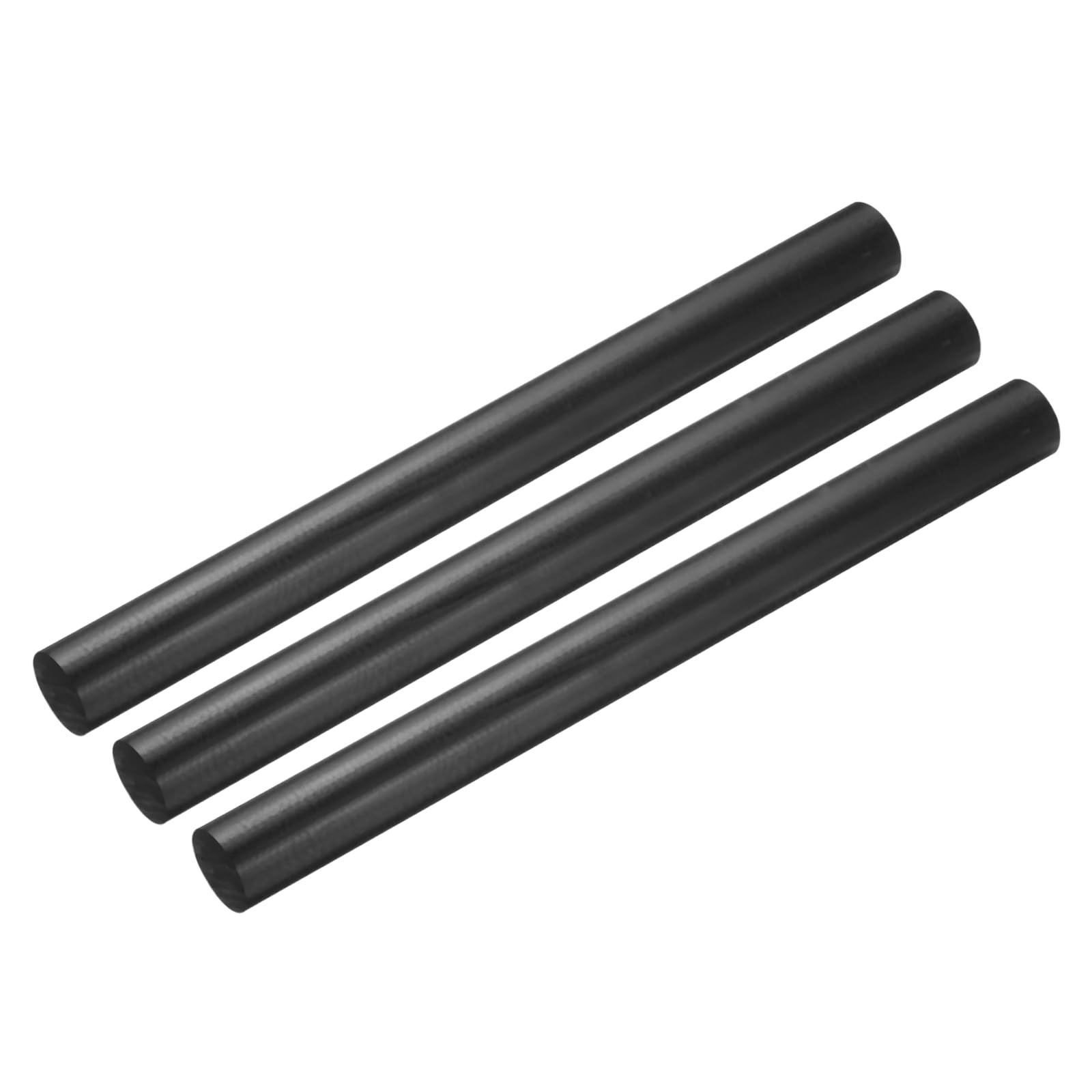 3 PCS Black Round ABS Plastic Rods 1×12 Inch Rigid Insulation DIY Craft Bar