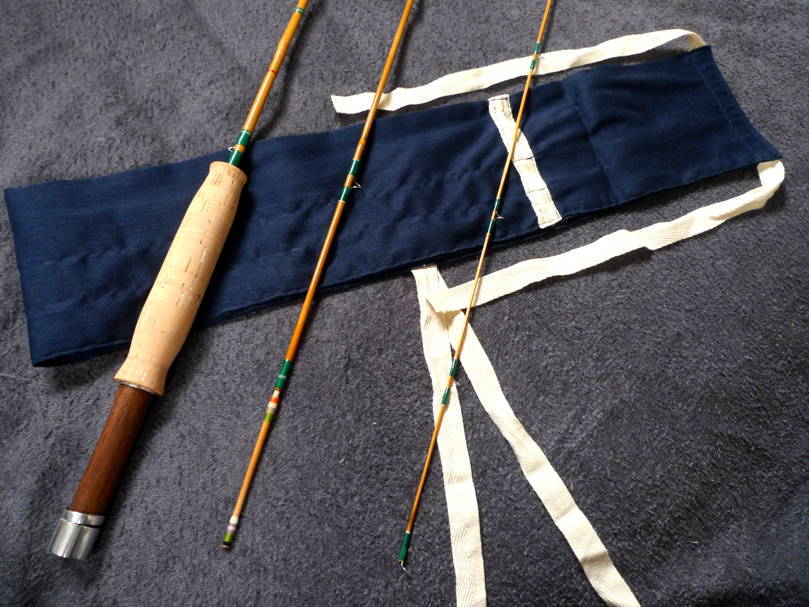 [Japanese Marutake flyrod] 6’7″ #3 3pc-unused ‘yatake bamboo’ flyrod