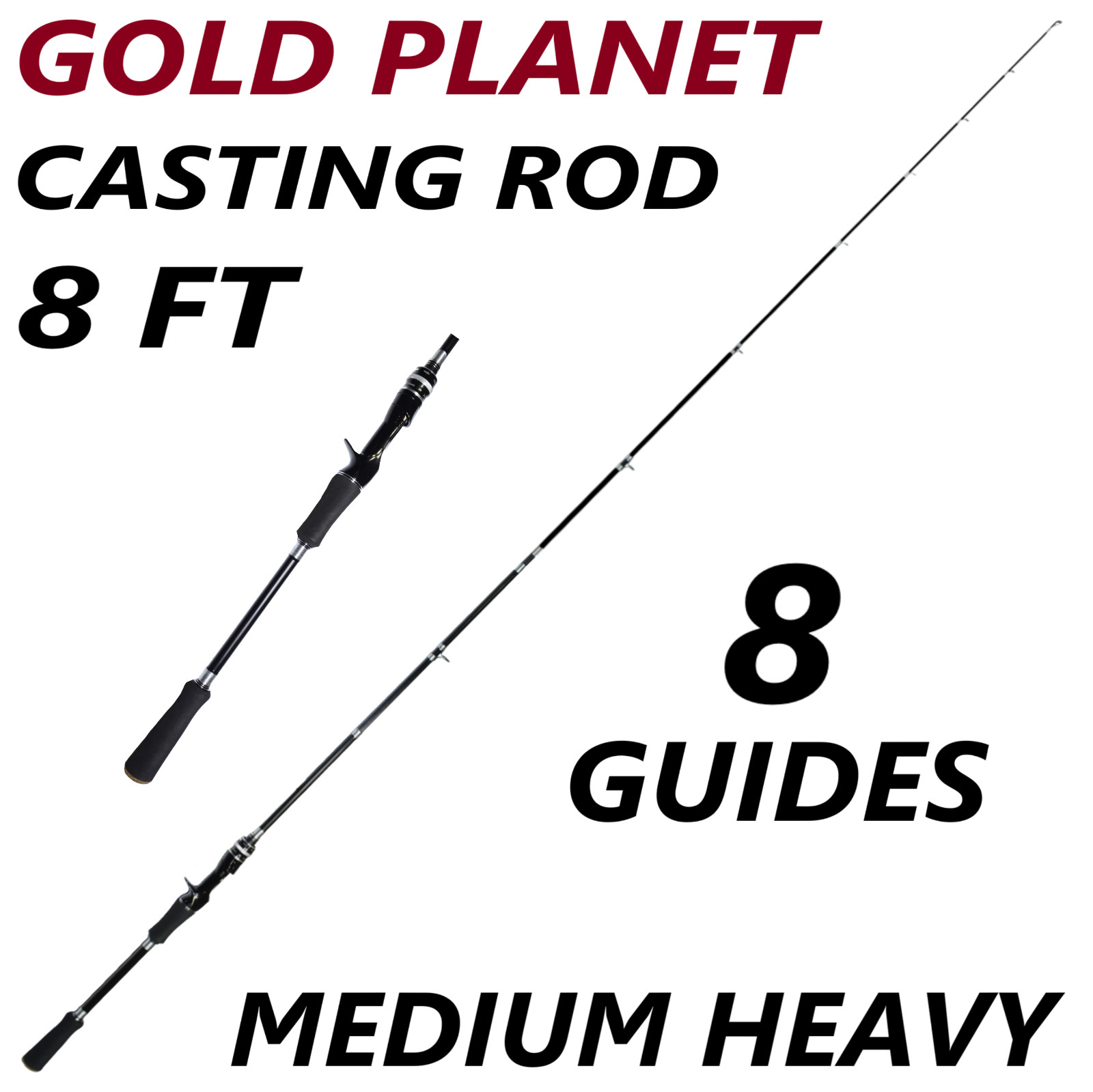 Fishing Spinning Rod Carbon Fiber Portable Medium Fast Lightweight