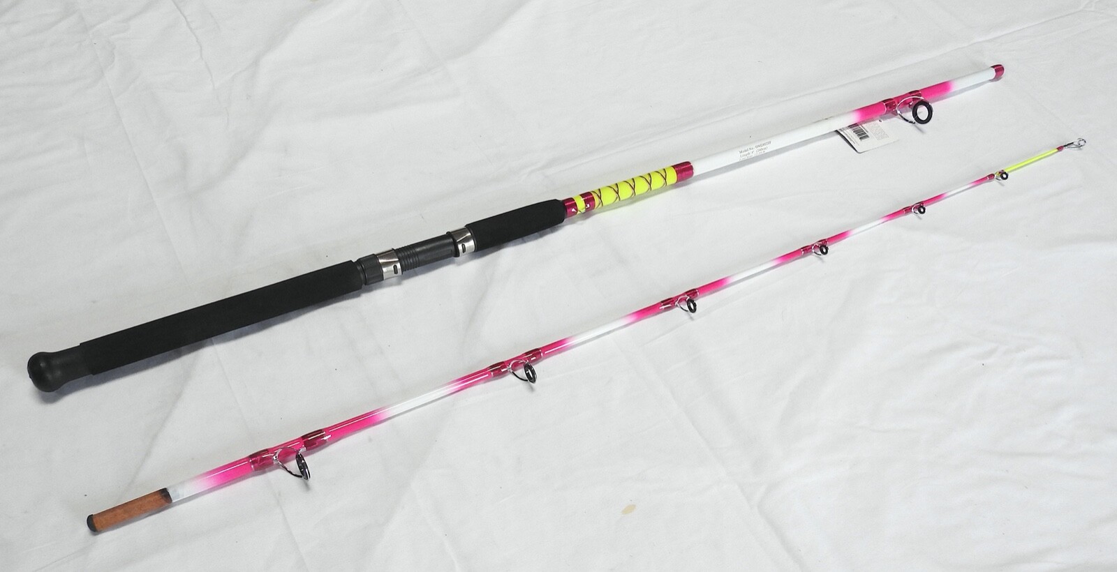 Nite Stick Catfish Spinning Rod 9′ 2PC Glow Tip Pink