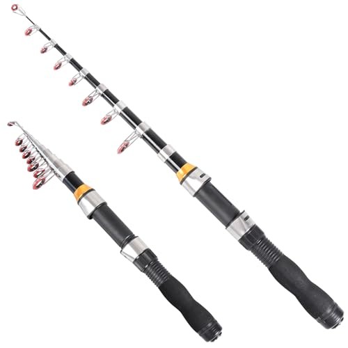 Telescopic Fishing Rod, Collapsible Fishing Rod Small Full Extend 6.2 Feet