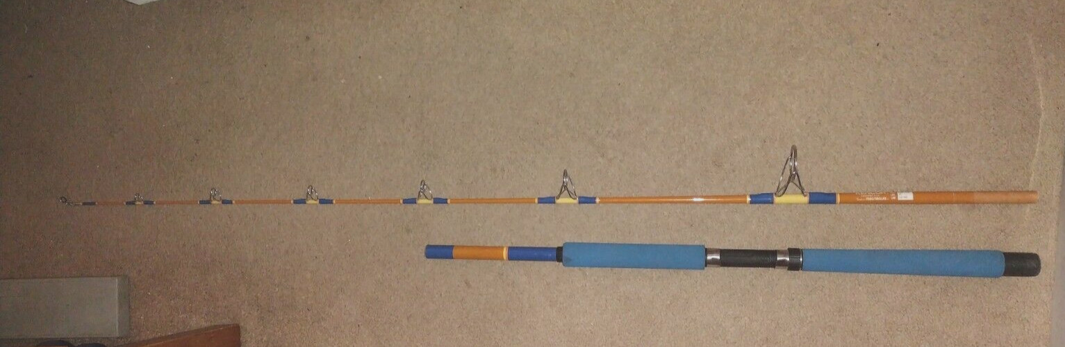 Kencor 610-70S 7’ Tenlew Magnaglas 12-40Lb Spinning Fishing Rod Made In USA RARE
