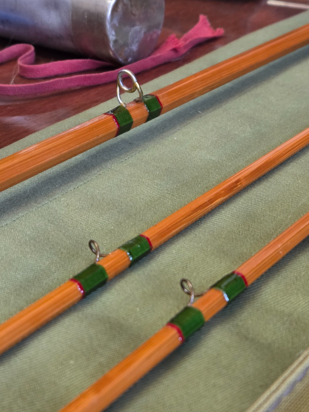 Pezon Michel Ritz Super Parabolic PPP ‘Long Cast’ Batault 8’7″ bamboo fly rod