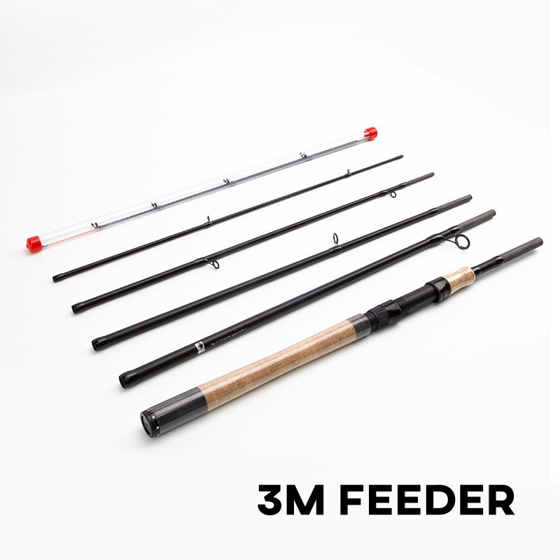 3.0M Fishing Rod Spinning Pole Carbon Fiber Portable Heavy Fast 5+2tip