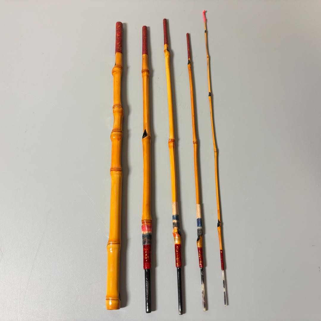 Bamboo Tanago Rod 115cm 5-Piece Japanese Accessory Fishing Rod Used