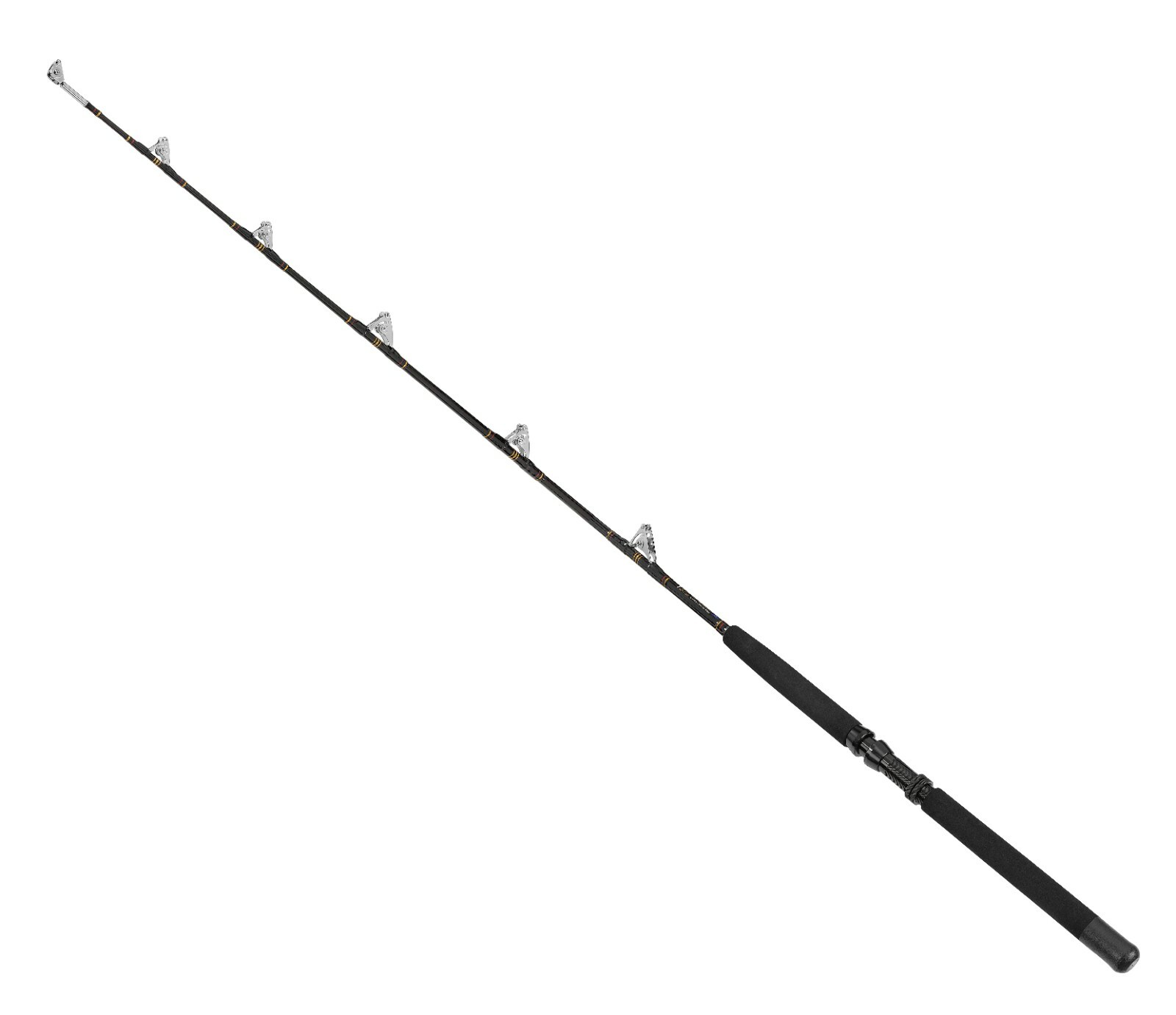 FLADEN ROLLER GUIDES ROD BOAT 6ft EURO GOLD 2pc HEAVY DUTY 30-50lbs