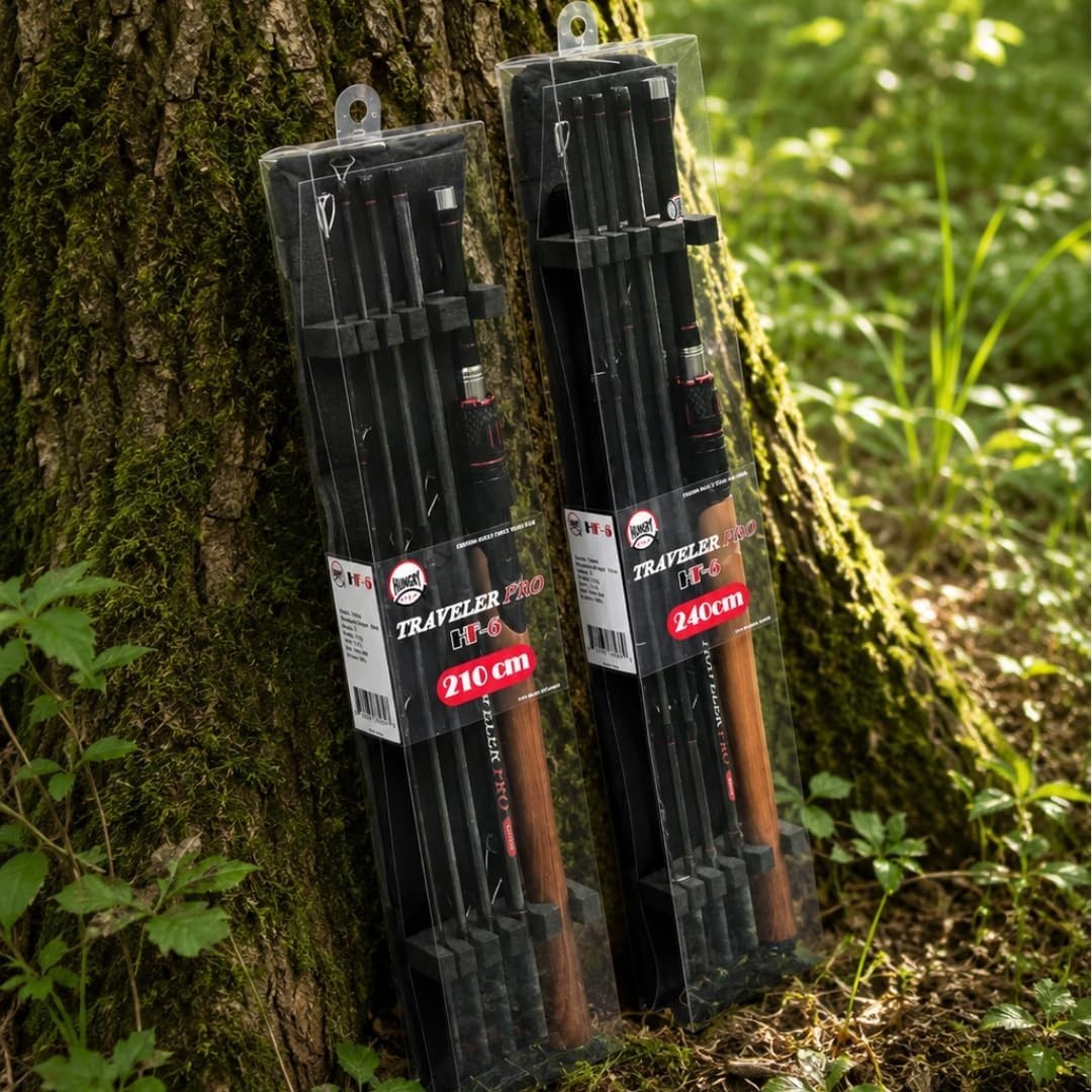 HungryFish Traveler Pro 5-Piece Travel High Carbon Fishing Rod 7’10” (240cm)