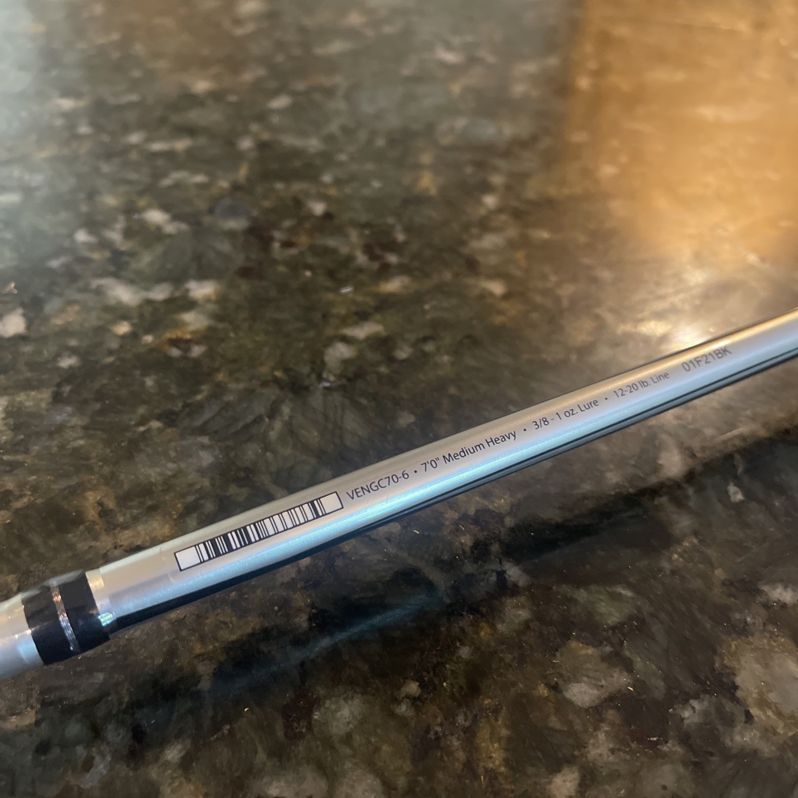 ABU GARCIA VENGEANCE CASTING ROD 7 Foot Medium Heavy 3/8-1 Oz 12-20 Lb VENGC70-