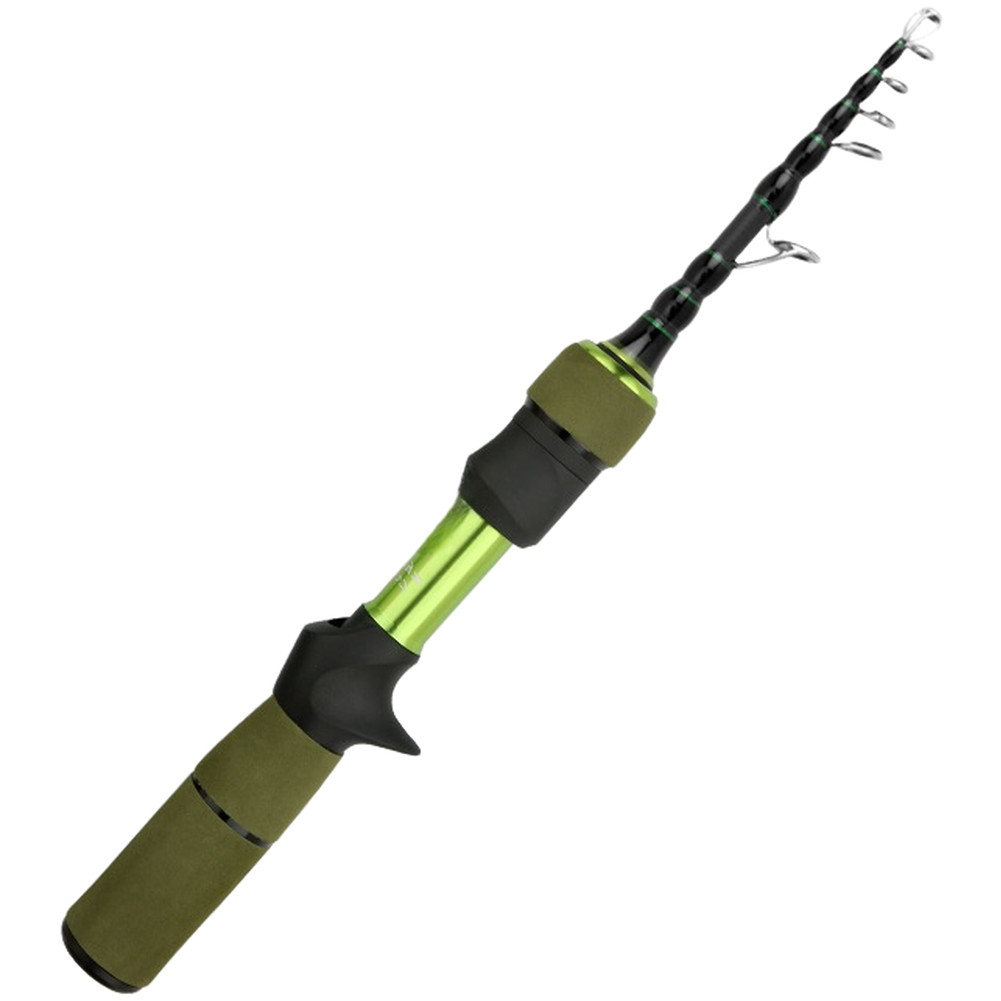 Telescopic Fishing Lightweight Rod Adjustable Design Comfortable Grip Handle