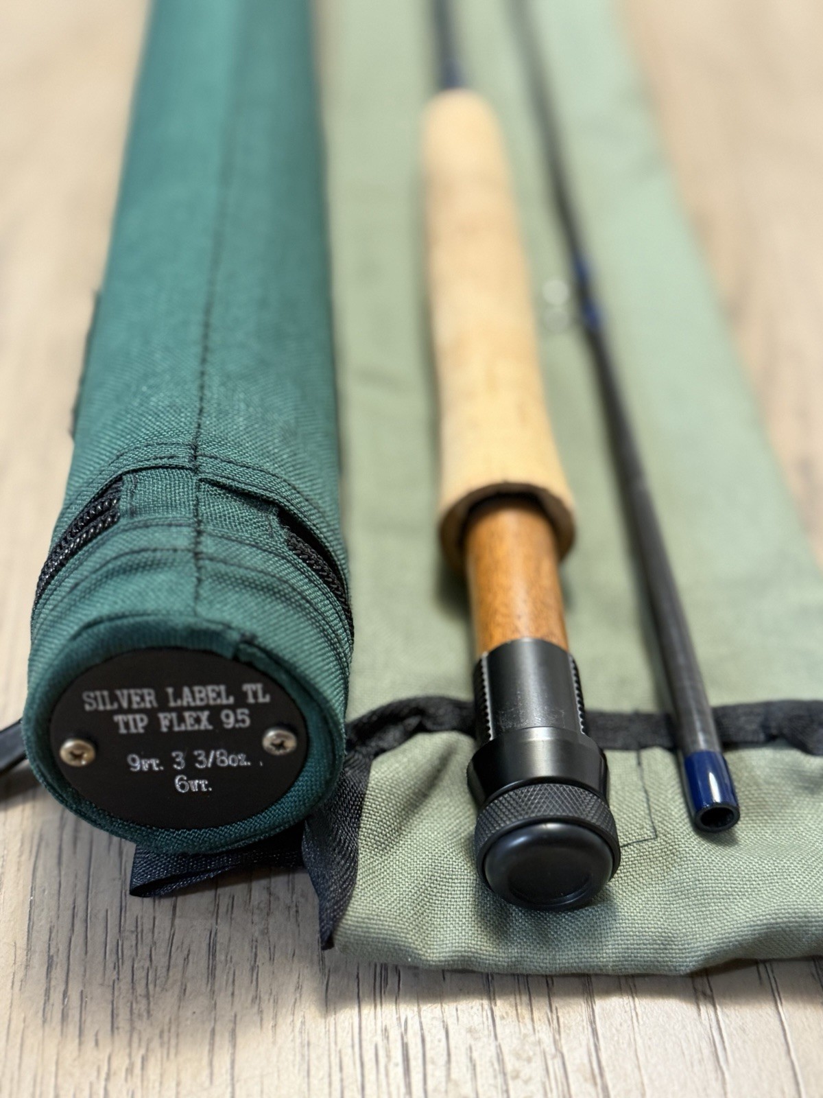 Vintage Orvis 2pc Silver Label TL Tip Flex 9.5 fly fishing rod 6wtMake An OFFER