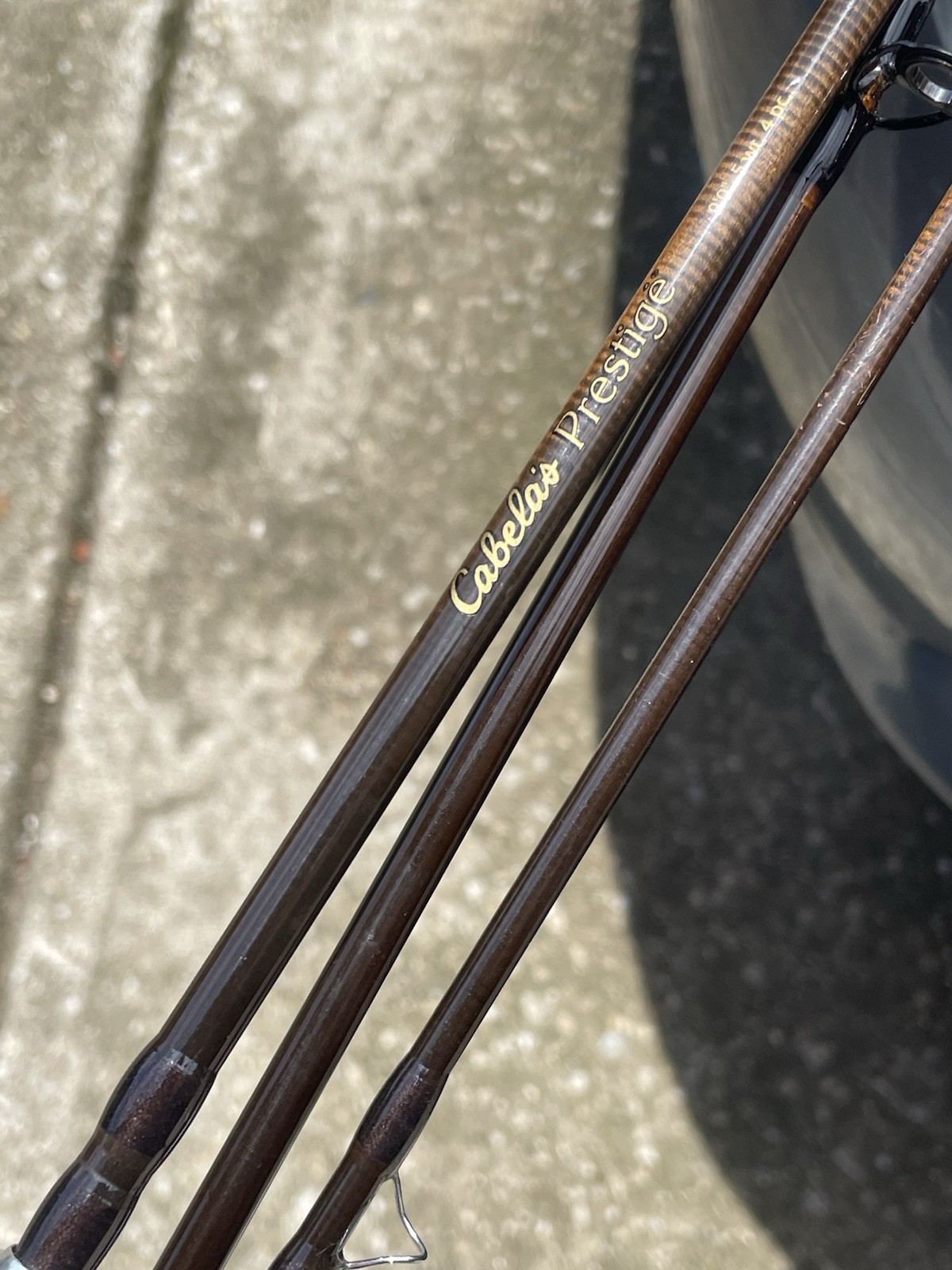 new Cabella’s Prestige Fly Fishing Pole 9’0″ 5wt 4pc (Note Missing last section)