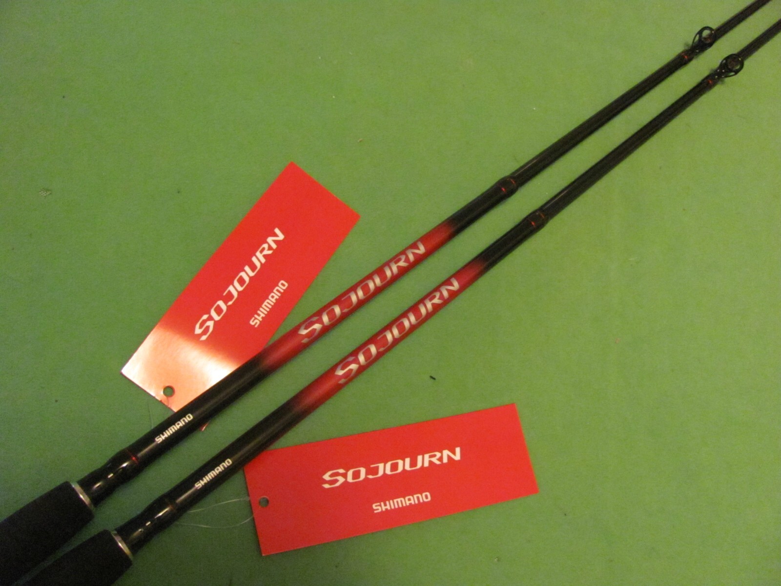 2) SHIMANO SOJOURN 7′ 0″ POWER MEDIUM ACTION FAST 1-PIECE CASTING RODS.