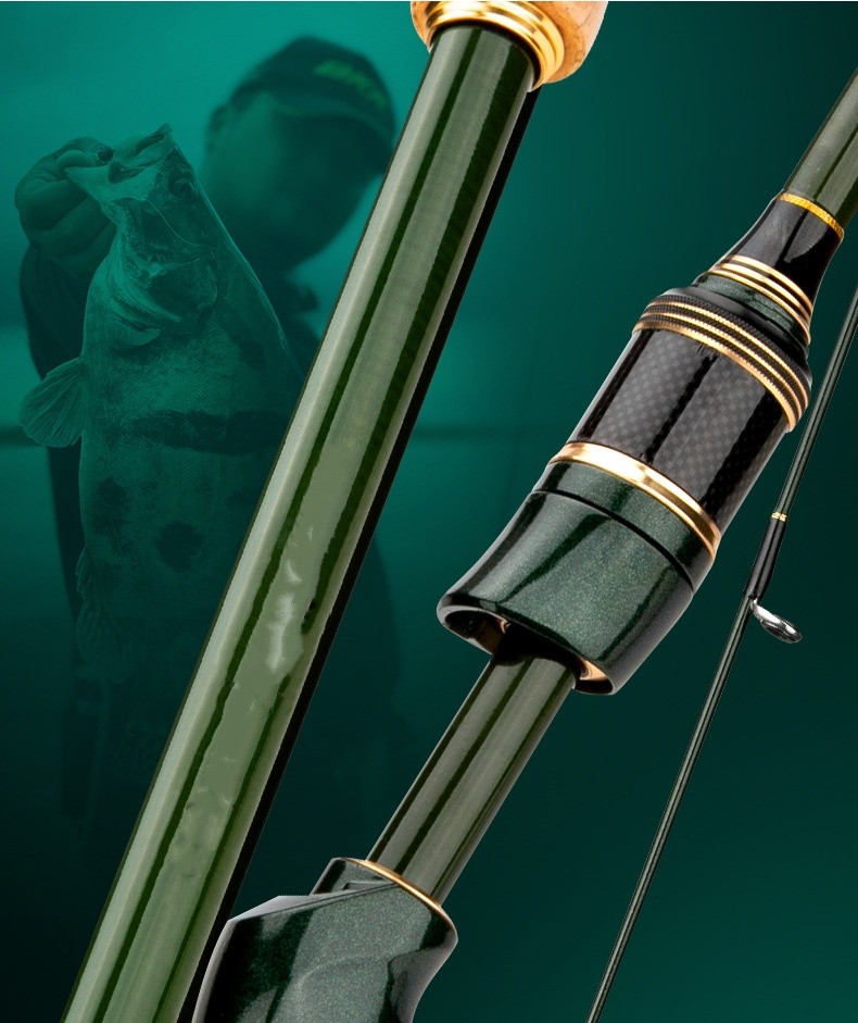 Portable Telescopic 1.83M -2.4M Carbon Fiber Spinning Casting Pole Fishing Rods