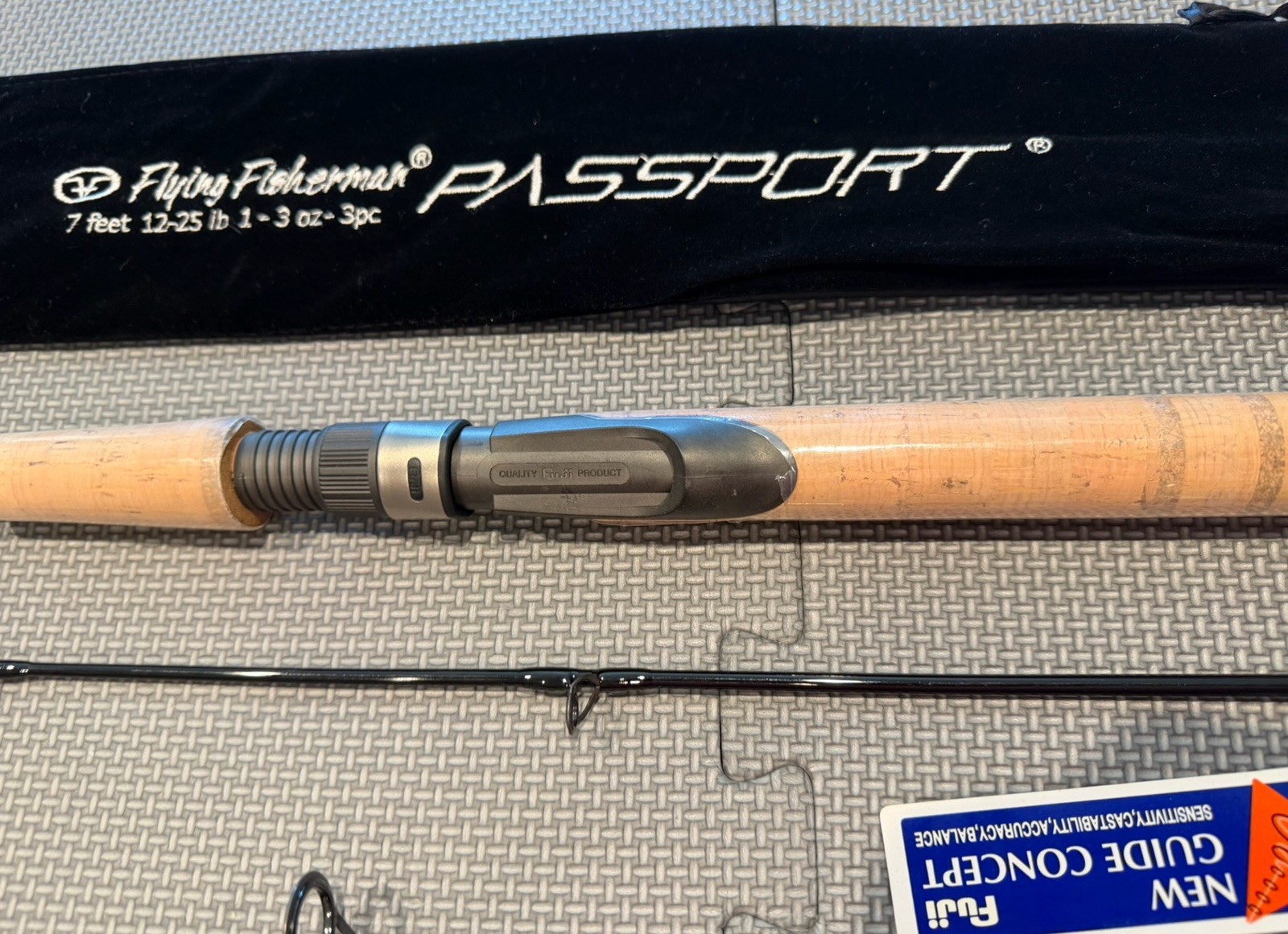 Flying Fisherman 7′ Passport Travel Spinning Fishing Rod 12-25 Lb 1-3 Oz -3 Pc