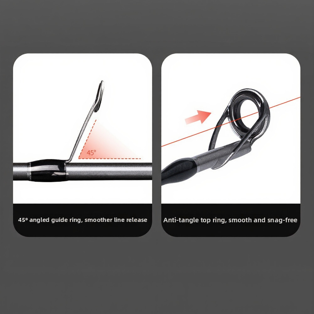Carbon Fiber Lure Rod Optimized for Large Fish and Variable Water Conditions