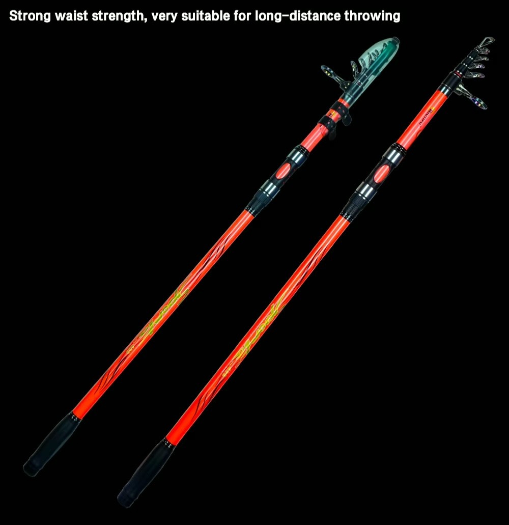 Telescopic Fishing Rod Sea Surf Pier Saltwater Freshwater Rods Various