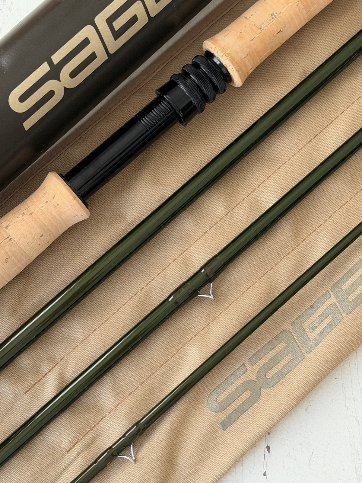 **BEAUTIFUL** 🔥 SAGE Z-AXIS Switch/Spey 8wt. 12’9”~4pc FlyRod!! ~LEGENDARY~ 🔥