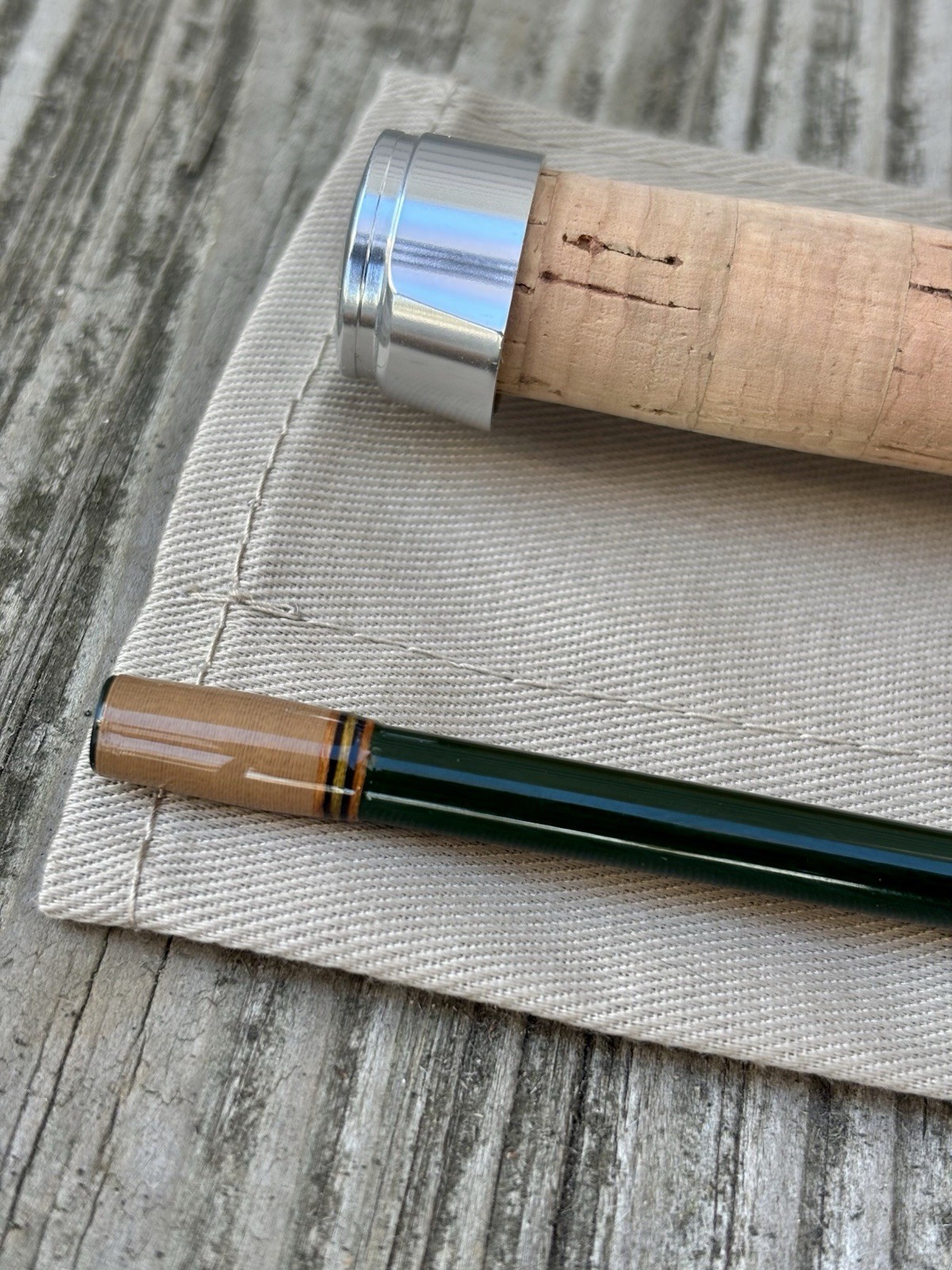 Custom Built Rainshadow 8ft 4 Wt Fly Rod. Agate Stripping Guide Custom Cork Grip