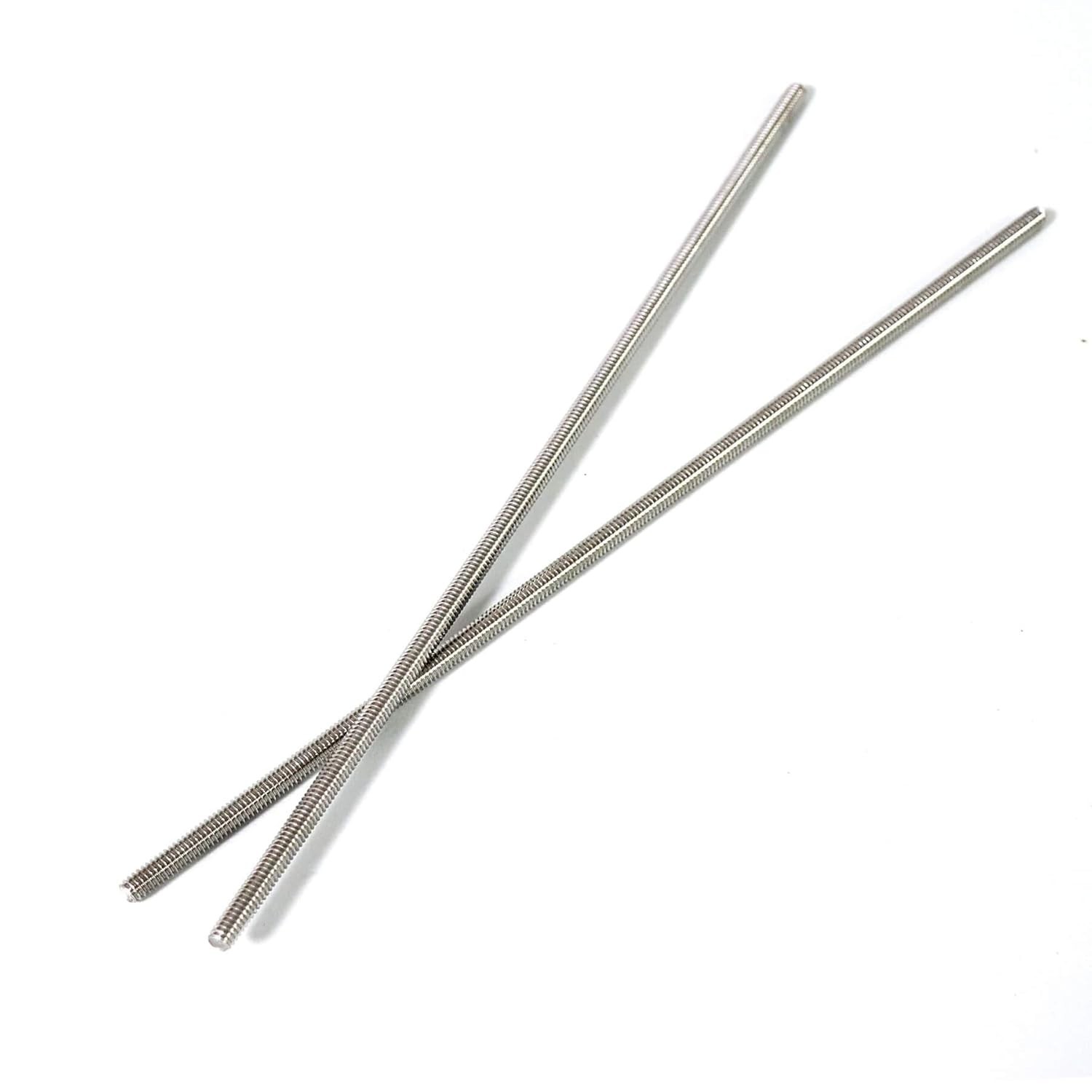 Versatile 304 Stainless Steel Fully Threaded Rod, 5/16″-18, 12″ Length – 4 Count