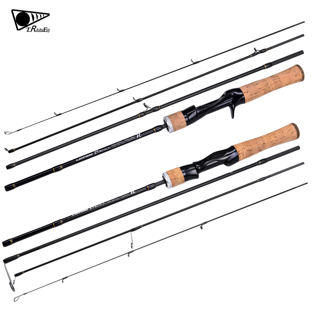 ZT Ultralight Spinning Rod 6′ Travel Fishing Rod Fast 2-6 lb Casting Rod 4+1pcs