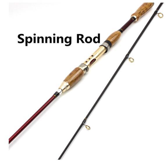 Carbon Fiber Rod Spinning Fishing Rods Casting Travel Rod M Power 2.1M Lure Pole