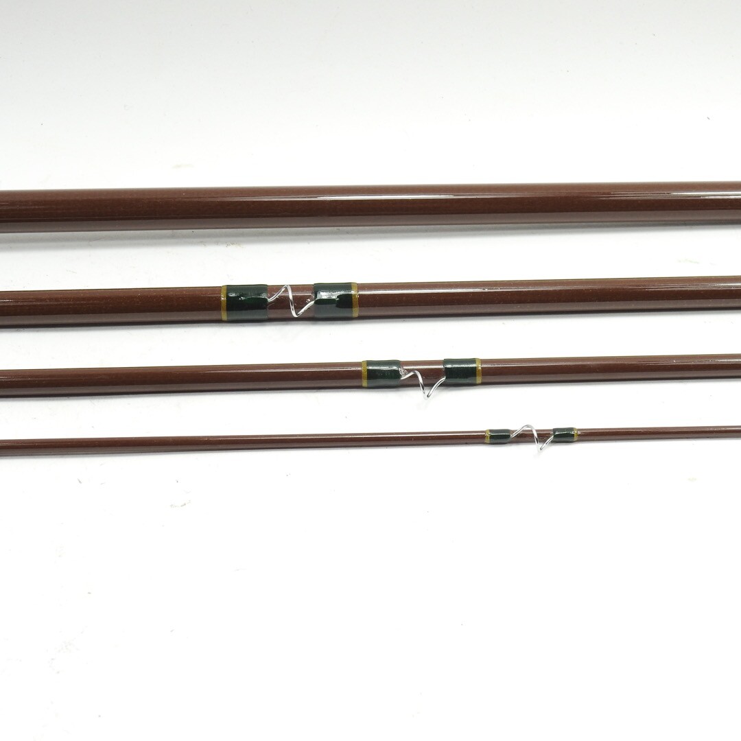 L.L. Bean “Double L” Fiberglass Fly Rod. 8′ 6″ 7wt. W/ Tube and Sock.