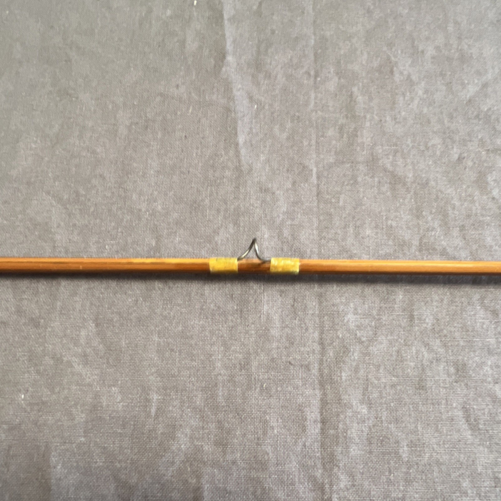 Bamboo Fly Fishing Rod 8ft 6in 4pc 6wt Cork Handle Cloth Bag Vintage