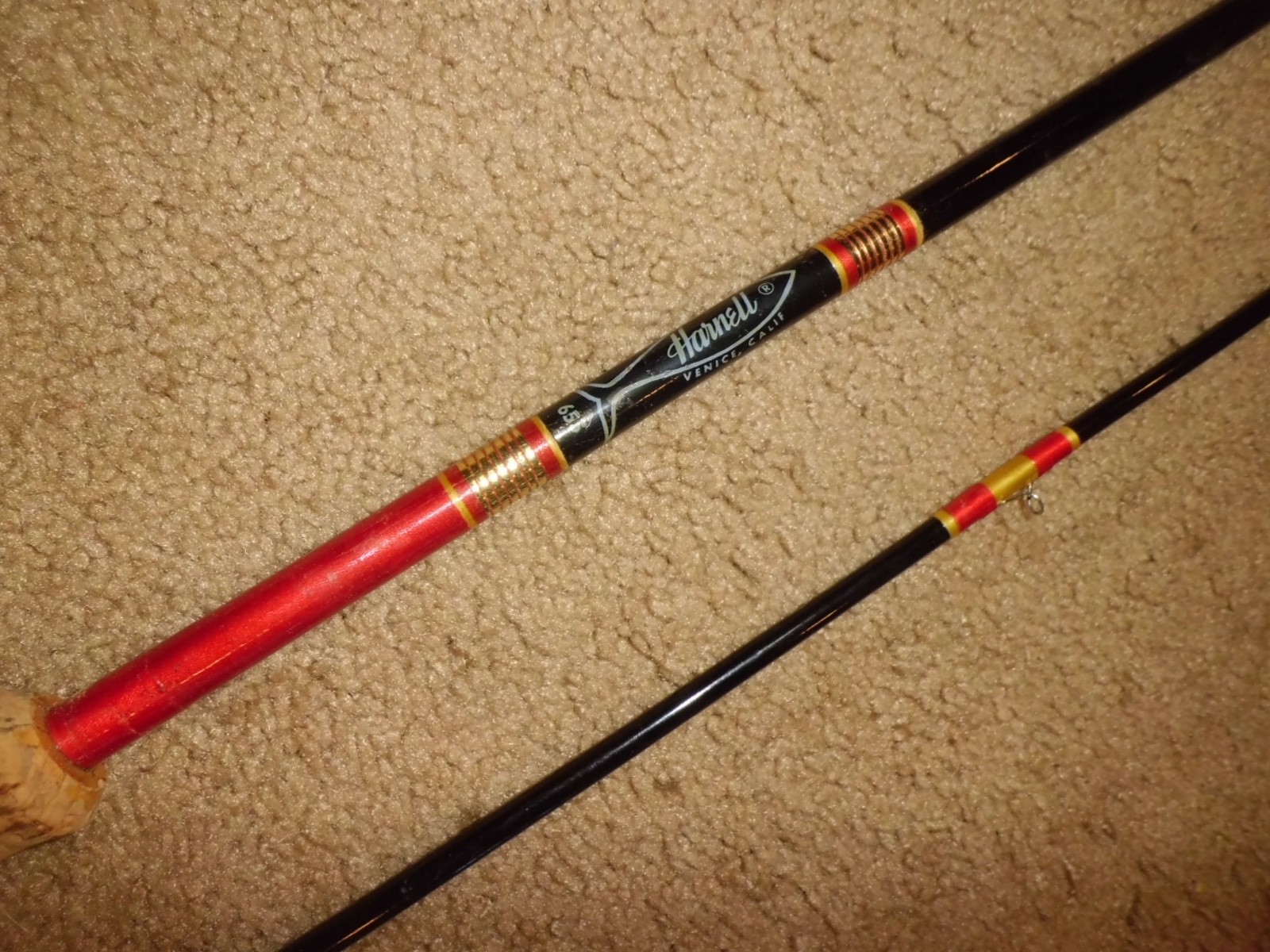 Vintage HARNELL 655 Fly 8’6″ Rod made in USA- 6-7 wt