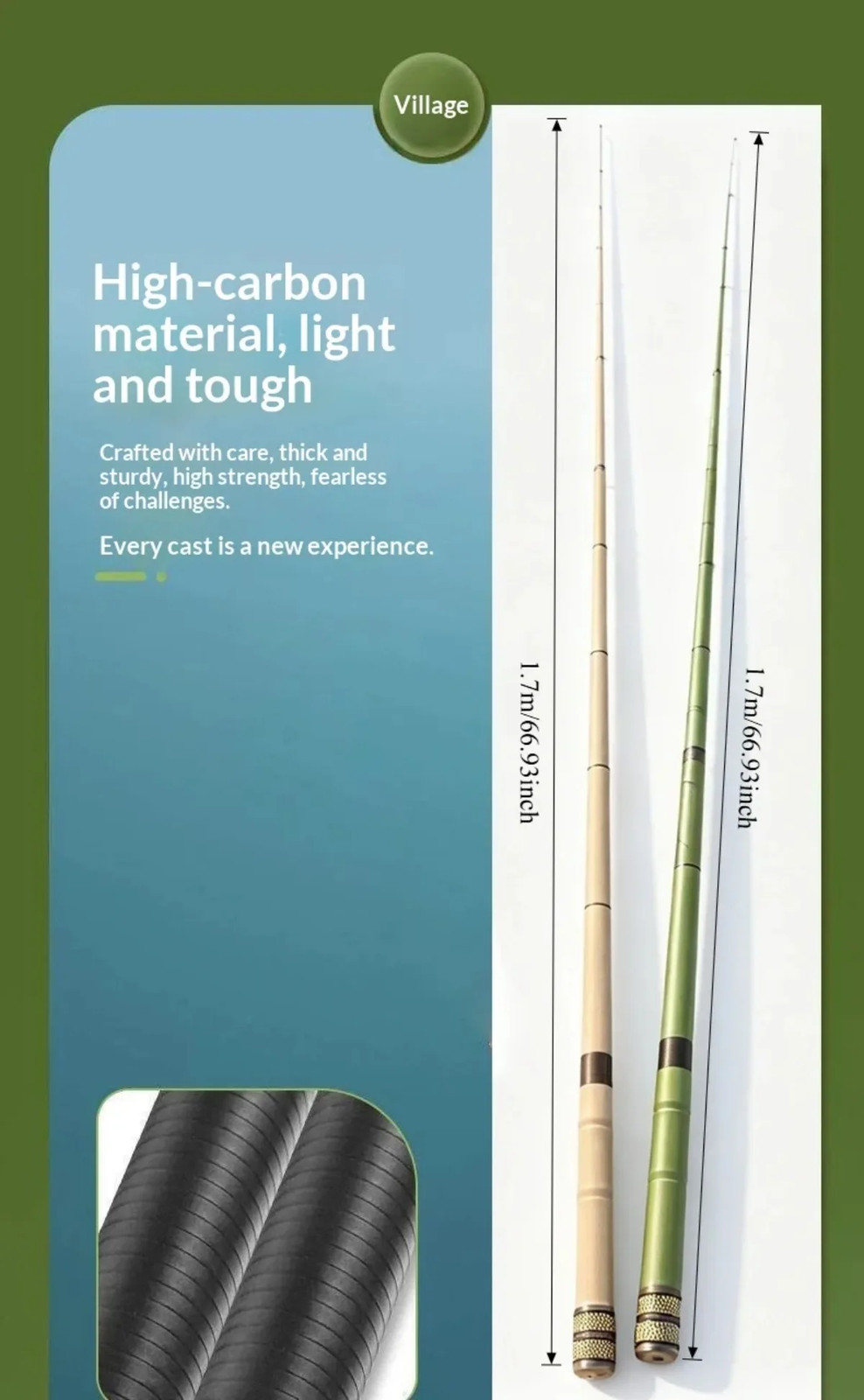 Ultralight Tenkara Rod Wooden Storage Box Portable Short Section Travel Kit
