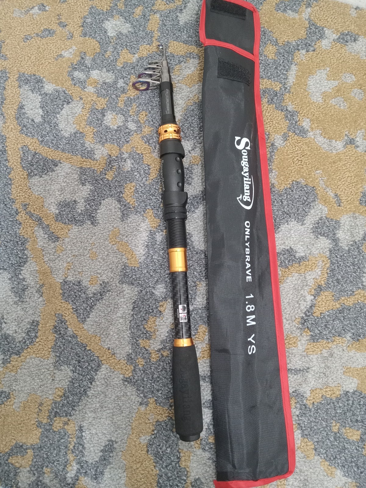 Sougayilang Onlybrave Telescopic Fishing Rod 1.8M, Line Weight 5-10 Lb
