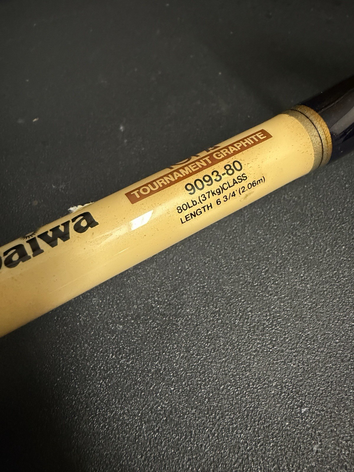 Daiwa IGFA Tournament Graphite 9093 80lb Class Rod AFTCO Roller Guides & Butt