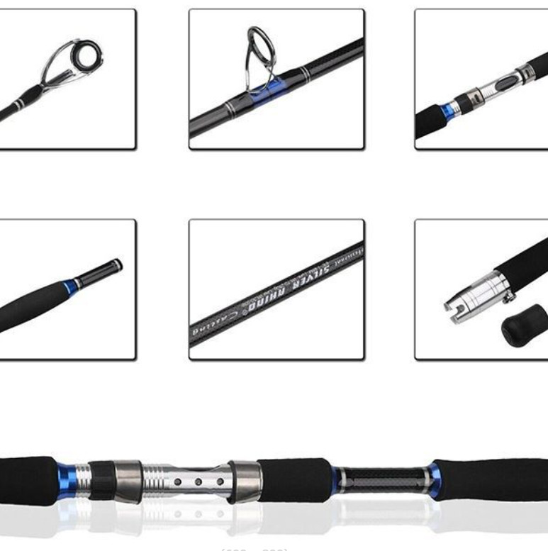 Fishing Rod 1.8m 2.1m 2.4m Lure 70-250g Strong Trolling Rod Carbon Boat Rods Sea