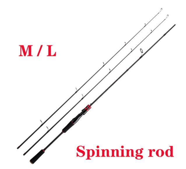 Fishing Rod L/M/MH 1.68M 1.8M Carbon Spinning/Casting Rod Pole Lure Weight 4-35g