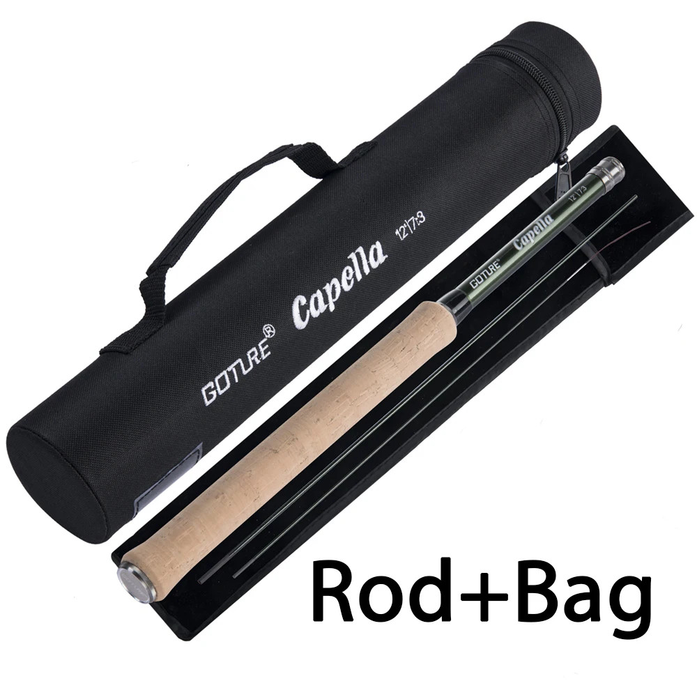 Goture Tenkara Fly Fishing Rod Combo 3.6m Ultralight Carbon Fiber Rod with Line