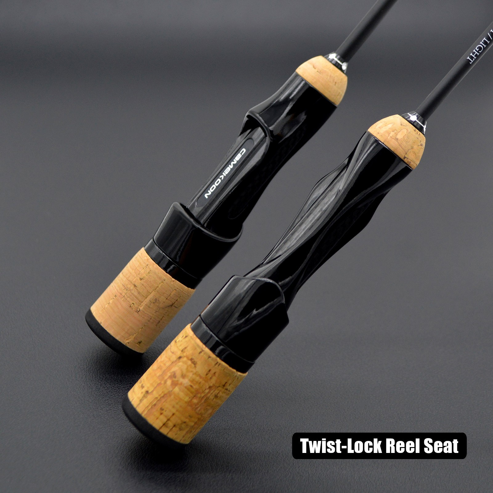 CAMEKOON Snow Leopard 1PC Ice Fishing Rod Fiberglass Blank Flat Tip Construction
