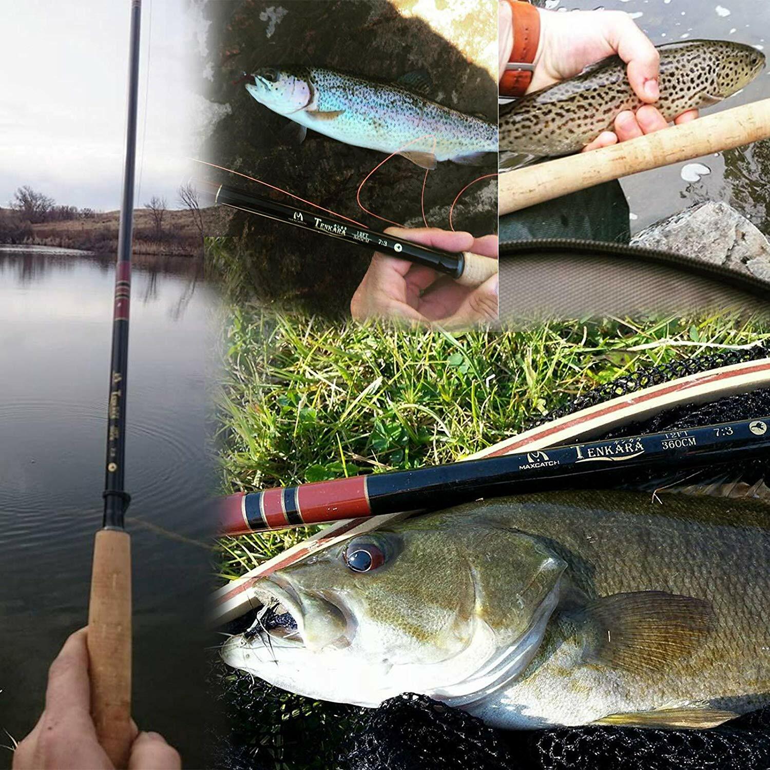 Maxcatch Tenkara Fly Fishing Rod 9/10/11/12/13ft 7:3 Action Telescopic Rod