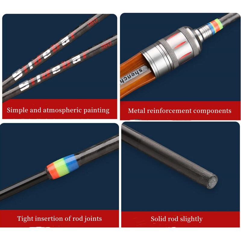 Trout Fishing Rod 1.68m 1.8m Portable Ultra Light Solid Tip Carbon Spinning Pole