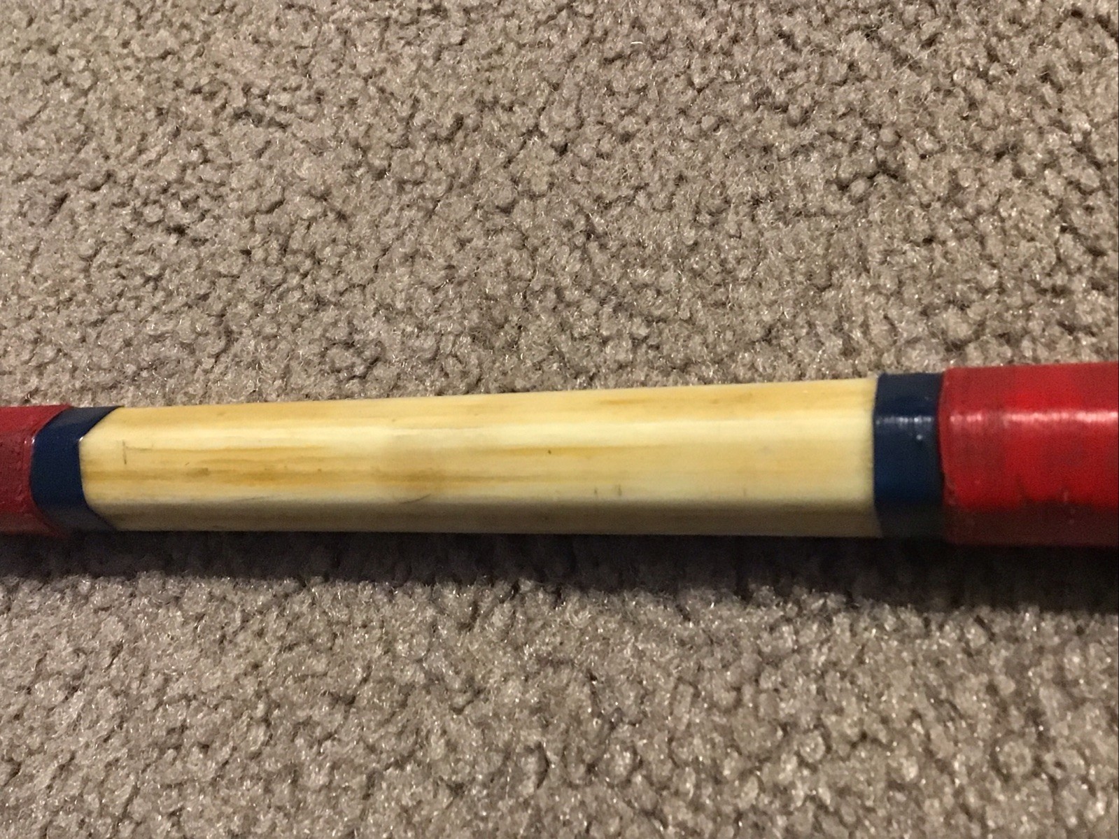 Vintage Hexagon Wood Butt 6’ 6” Aftco Roller Guide 50lb Trolling Rod R75